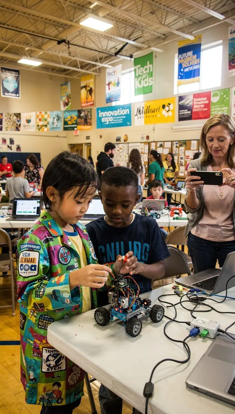 Urban landscape showcasing technology enhancing accessibility