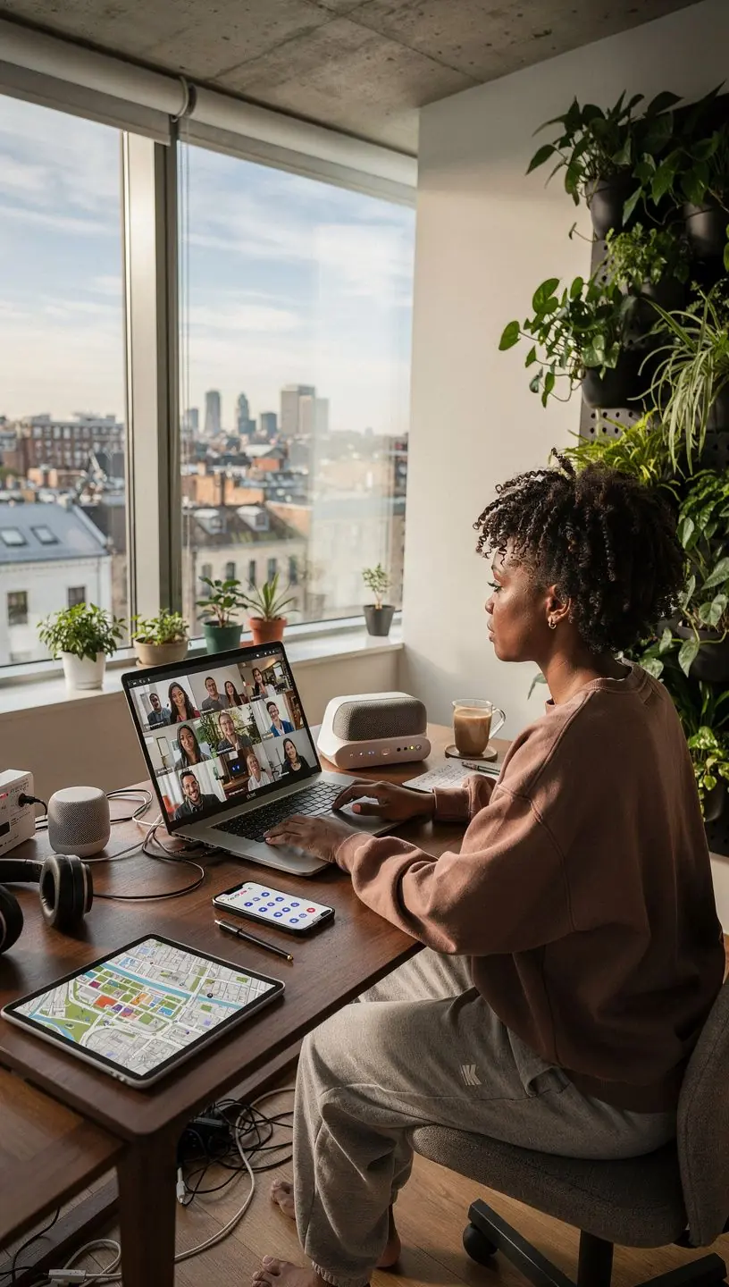 Digital platforms connecting community members in urban areas.