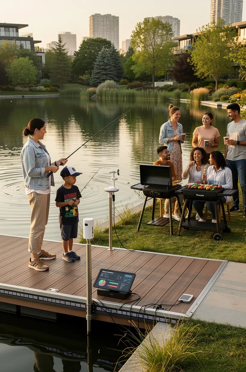 Smart waste management technology improving urban living.